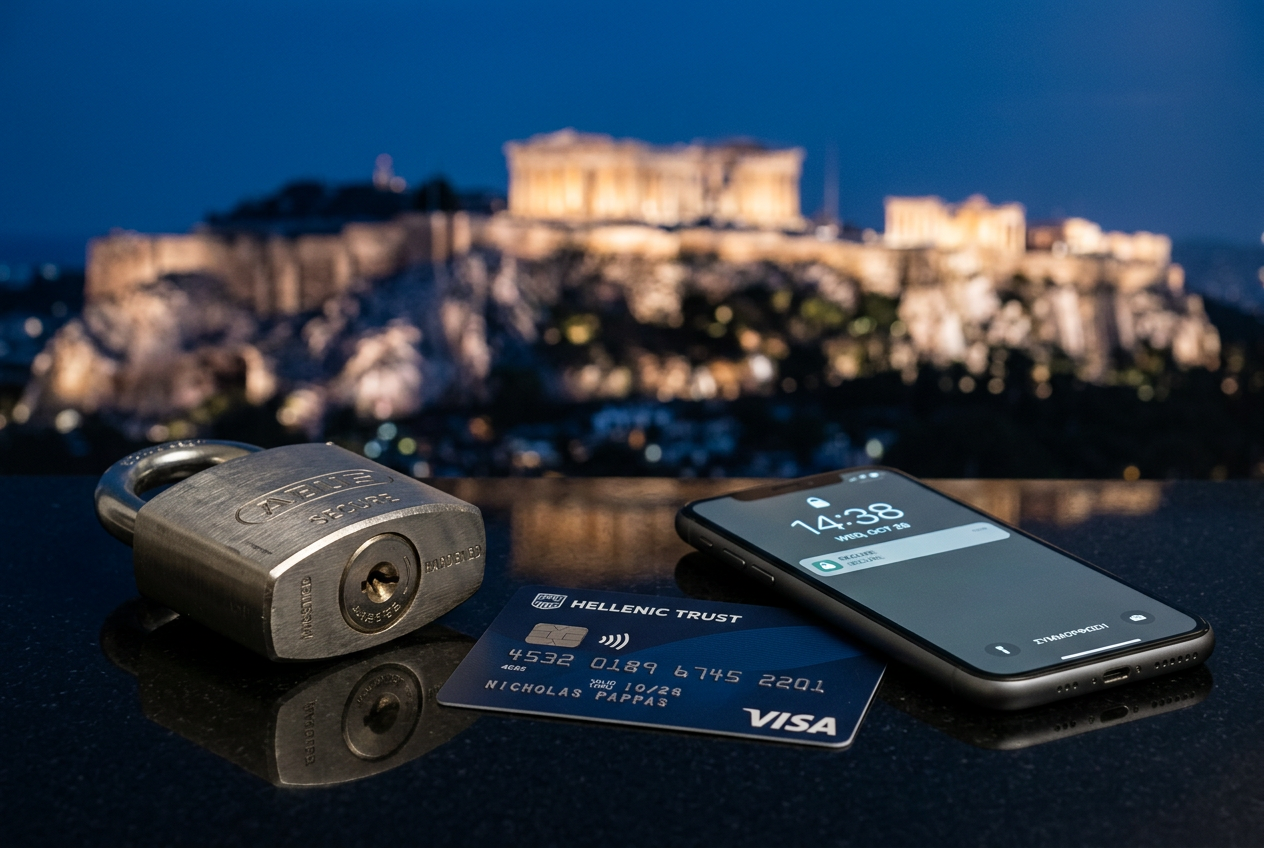 Symbolic representation of online gaming security and regulation in Greece